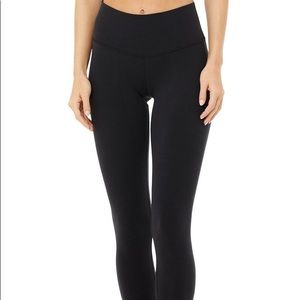 Alo Yoga Black 7/8 Airbrush High Waist Leggings